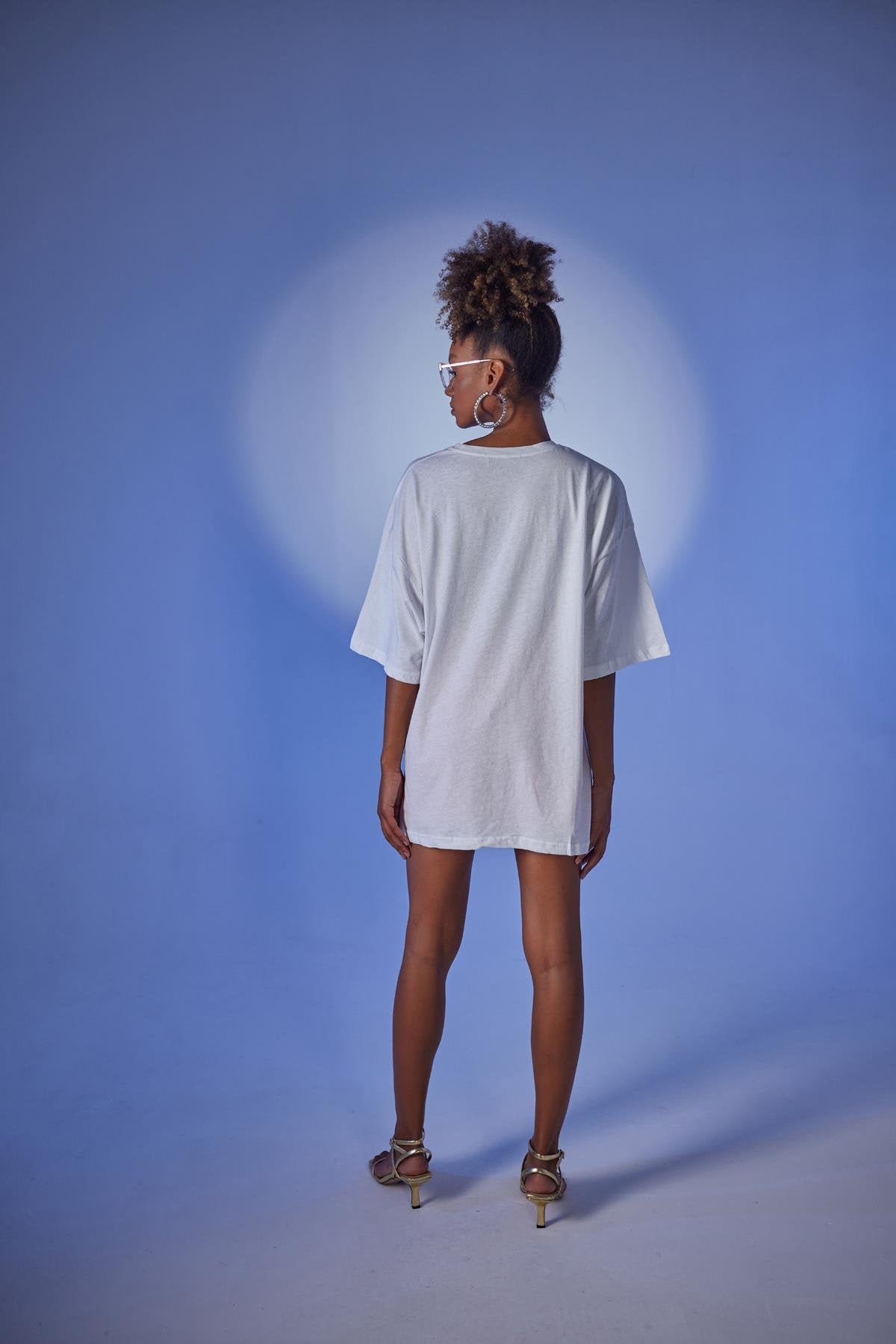 Oversized T-krekls -Censored prints